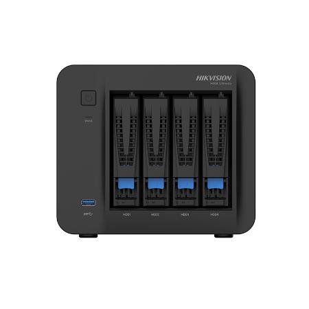 海康威视 H304 4盘位NAS网络存储服务器 企业私有网盘/旗舰版/8T（4*2T）机械硬盘